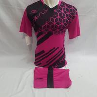 Gambar baju olahraga kaos setelan lining badminton - Merah, M dari astro soport undefined 3 Tokopedia