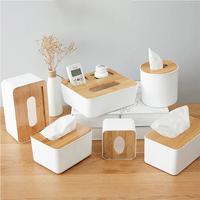 Gambar Kotak Tempat Tisu Kayu Rschef Wood Tissue Box Modern Ruang Tamu Kantor - Putih dari KUSUMA HOME SOLUTION undefined 2 Tokopedia