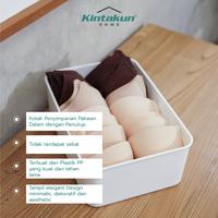 Gambar Kintakun Home Kotak Penyimpanan Pakaian Dalam Calya Putih Dengan Penut dari Kamar Rumahku undefined 4 Tokopedia