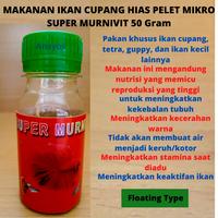Gambar Makanan Ikan Pelet Mikro Ikan Cupang Hias SUPER MURNIVIT 50 gram dari anayos undefined 1 Tokopedia