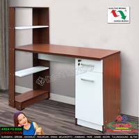 Gambar Meja Belajar Meja Kerja 4"1 Minimalis Warna Coklat - Putih Halus dari Go Distrindo Mebel Surabaya undefined 1 Tokopedia