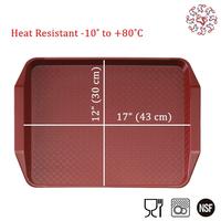 Gambar CAMBRO Fast Food Tray / Nampan Makanan Kantin 30 x 43 cm - Merah dari Toko Tian Liong Bali undefined 2 Tokopedia