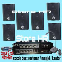 Gambar paket sound System Crimson 6 unit + mic meja cocok buat cafe / kantor dari ST0RE HR undefined 1 Tokopedia