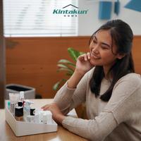 Gambar Kintakun Home Rak Kosmetik Plastik Rara Putih Aesthetic Penyimpanan Make Up dari Kamar Rumahku undefined 4 Tokopedia