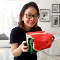 Gambar Pouch Make Up Bentuk Semangka kotak lucu menggemaskan dari Kado Kocak undefined 3 Tokopedia