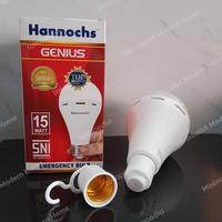 Gambar HANNOCHS LED GENIUS 15 WATT/W LAMPU EMERGENCY AC/DC CAHAYA PUTIH 15W dari Minimalist Modern Home undefined 1 Tokopedia