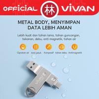Gambar VIVAN VOC232 / VOC264 Flashdisk OTG Dual Type-C USB 3.1 32GB 64GB - VOC232 32GB dari Liem Group undefined 4 Tokopedia