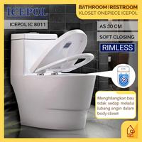 Gambar KLOSET DUDUK PUTIH ICEPOL RIMLESS BESAR IC8011 / MONOBLOK ONE PIECE dari Global Bangun Jaya undefined 1 Tokopedia