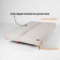 Gambar Sofa Bed Chiffon Procella / Sofa Tamu Minimalis / Sofabed - Navy dari Plaza Mebel_NEW undefined 3 Tokopedia