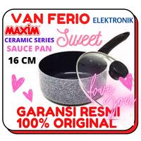 Gambar Maxim Sauce Pan Neostone Ceramic 16 Cm Panci Keramik Marble Tutup kaca - KHUSUS INSTAN dari Van Ferio Shop undefined 1 Tokopedia