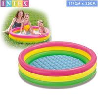 Gambar Kolam Renang Intex 57412 Kolam renang intex pelangi 114cmx 25cm dari jktoysandkids undefined 1 Tokopedia