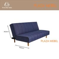 Gambar Sofa Bed Chiffon Procella / Sofa Tamu Minimalis / Sofabed - Navy dari Plaza Mebel_NEW undefined 4 Tokopedia