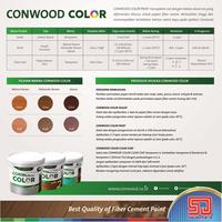 Gambar Conwood Color Warna Kayu Glossy 1 Liter Cat Lisplang Fiber Cement GRC - Palisander Glos dari Sadar Jaya Maju undefined 5 Tokopedia