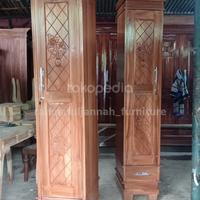 Gambar Lemari pakaian pintu 1 kayu jati dari rahmatuljannah_furniture undefined 3 Tokopedia