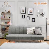 Gambar Sofa Bed Chiffon Procella / Sofa Tamu Minimalis / Sofabed - Navy dari Plaza Mebel_NEW undefined 2 Tokopedia