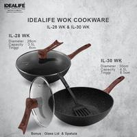Gambar IDEALIFE IL-30WK Wok Pan Cookware - Panci Wajan (30cm) dari Home Electro undefined 1 Tokopedia