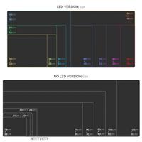 Gambar Stonks Gaming Mouse Pad XL RGB LED 400 x 900 mm - RGB-01 dari BudgetGadget undefined 5 Tokopedia
