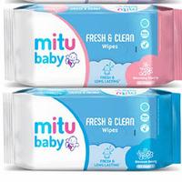 Gambar Mitu Baby Wipes 50's Buy 1 Get 1 - Biru dari Nsbeautybdg undefined 1 Tokopedia