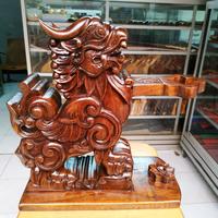 Gambar Jagrak Stand Tempat Keris Pusaka Isi 1 Ukiran Singa Jati Mewah AP0223 dari Vintage Sultan Antique undefined 1 Tokopedia