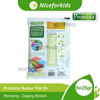 Gambar Promina Bubur Tim Bayi 8+ Renceng 5x25gr / Bubur Bayi Instan - Daging Brokoli dari Niceforkids undefined 2 Tokopedia