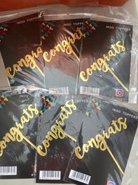 Gambar Topper Tulisan Congrats 1 pcs Ucapan Selamat Congratulation Cake dari Berkatjaya10 undefined 1 Tokopedia