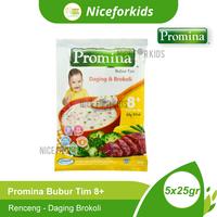 Gambar Promina Bubur Tim Bayi 8+ Renceng 5x25gr / Bubur Bayi Instan - Daging Brokoli dari Niceforkids undefined 3 Tokopedia