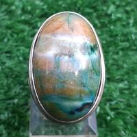 Gambar Batu Akik Garut Pancawarna Darson Jumbo Motif Awan Kilat Hijaunya Khas dari Gemsmart Club Gemstone undefined 1 Tokopedia