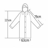 Gambar Jas Hujan Mantel Raincoat Ponco with Hoodie Portable dari Tokodiape undefined 3 Tokopedia