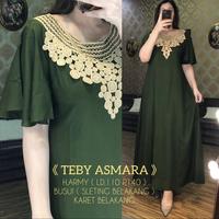 Gambar gamis wanita Teby asmara daster arab terbaru rayon premium Ld 110 P 40 - Navy dari Kamilia Daster undefined 1 Tokopedia