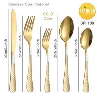 Gambar Cutlery Set Peralatan Makan Set Stainless Steel Sendok Garpu Pisau - Rose gold dari Maxhomeliving_NEW undefined 4 Tokopedia