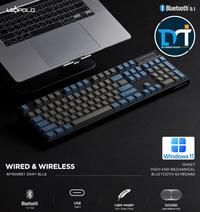 Gambar Leopold NP900R Bluetooth PD Grey Blue - Mechanical Gaming Keyboard - Brown Switch dari Duta Mandiri Infokom undefined 1 Tokopedia