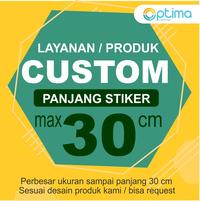 Gambar Cetak Stiker Ukuran Custom Panjang Maksimal 32 cm  sesuai reques dari Optima Media Edu undefined 1 Tokopedia