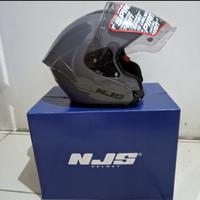Gambar helm njs kairoz / njs kairoz grey glossy / helm njs kairoz stone grey - easy green, M dari Dwic hijab undefined 2 Tokopedia