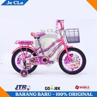 Gambar Sepeda Anak Perempuan Mini 18 Inch VIOLA Usia 5-8 Tahun Keranjang - Ungu Tosca dari Je CLa undefined 2 Tokopedia