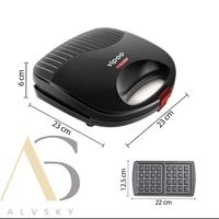Gambar WAFFLE MAKER / CETAKAN WAFFLE / ALAT PEMBUAT WAFFLE / CROFFLE MAKER dari Dolka Shop undefined 3 Tokopedia