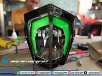 Gambar rreplika headlamp ktm duke 360 blak/gray lamp green dari pagi racing sport undefined 1 Tokopedia