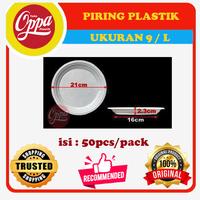 Gambar PIRING PLASTIK UKURAN P9 / 9 / PIRING MAKAN MIKA BESAR L PUTIH SUSU dari Toko Oppa Plastik undefined 1 Tokopedia