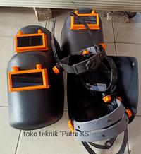 Gambar Kedok Las / Helm Las / Topeng Las Kepala Setting Putar + Kaca dari toko teknik putra ks_NEW undefined 5 Tokopedia