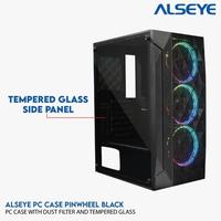 Gambar Casing Alseye PC Gaming Pinwheel - Hitam dari MetrindoComShop undefined 2 Tokopedia