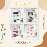 Gambar [KODE L] INNAILS WRAPS / NAIL STICKER / STIKER KUKU - DELISHA TULIP dari InnailsCo undefined 2 Tokopedia