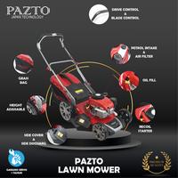 Gambar Mesin Potong Rumput Dorong Pazto atau Lawn Mower Bensin FREE 1 PISAU dari pazto indonesia undefined 2 Tokopedia