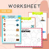 Gambar Belajar Menulis Pola Garis Tracing Wipe and Clean SIZE A5 dari Poster Edukasi Anak undefined 2 Tokopedia
