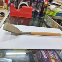 Gambar Sutil Silikon Sodet Silicone 32cm Gagang Kayu Pegangan Kayu - Tertutup dari Mulia Budi undefined 3 Tokopedia