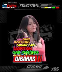 Gambar Stiker Cewek Cantik Seksi Kata Kata Custom Bisa Request - Stiker Mobil dari Cns Stiker costum undefined 1 Tokopedia