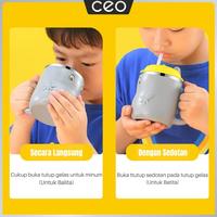 Gambar CEO Mug Balita Stainless Steel 304 Dengan Built In Straw Serbaguna - Merah dari CEO Official Store undefined 4 Tokopedia