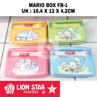 Gambar Mario Box FB-1 Lion Star Kotak Makan Plastik Lunch Box 2Sekat Murah dari Cahaya Houseware undefined 1 Tokopedia