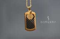 Gambar SORCERY Pendant SCP3 Kalung Liontin Bandul Titanium Karbon Pria Wanita - 18K Gold Plated dari Sorcery undefined 5 Tokopedia