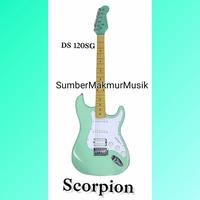 Gambar Gitar listrik Scorpion stratocaster my first electric guitar DS120 - Hijau muda dari SumberMakmurMusik undefined 2 Tokopedia