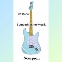 Gambar Gitar listrik Scorpion stratocaster my first electric guitar DS120 - Hijau muda dari SumberMakmurMusik undefined 4 Tokopedia