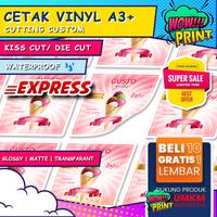 Gambar Cetak Stiker Label Vinyl & Transparan EXPRESS / Label Kemasan ANTI AIR dari WOWPRINT.ID undefined 1 Tokopedia